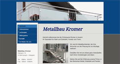 Desktop Screenshot of metallbau-kromer.de